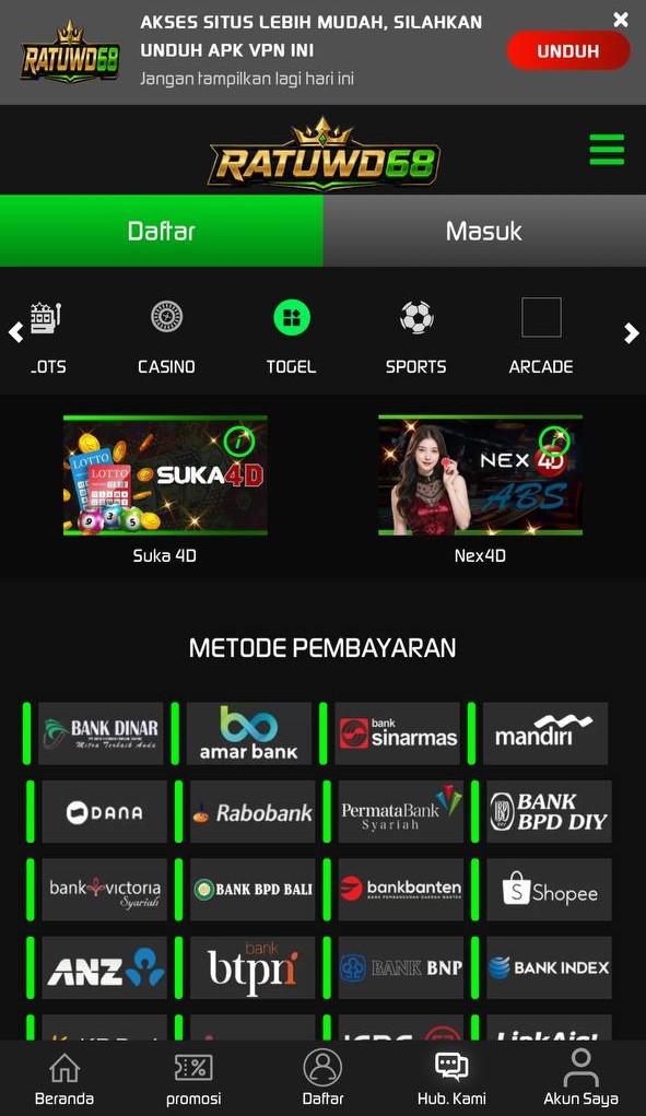 RATUWD68 akses utama